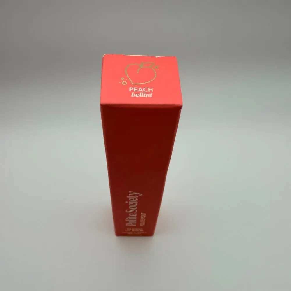 Polite Society Polite Pout Glossy Lip Balm Peach Bellini Full Size NIB